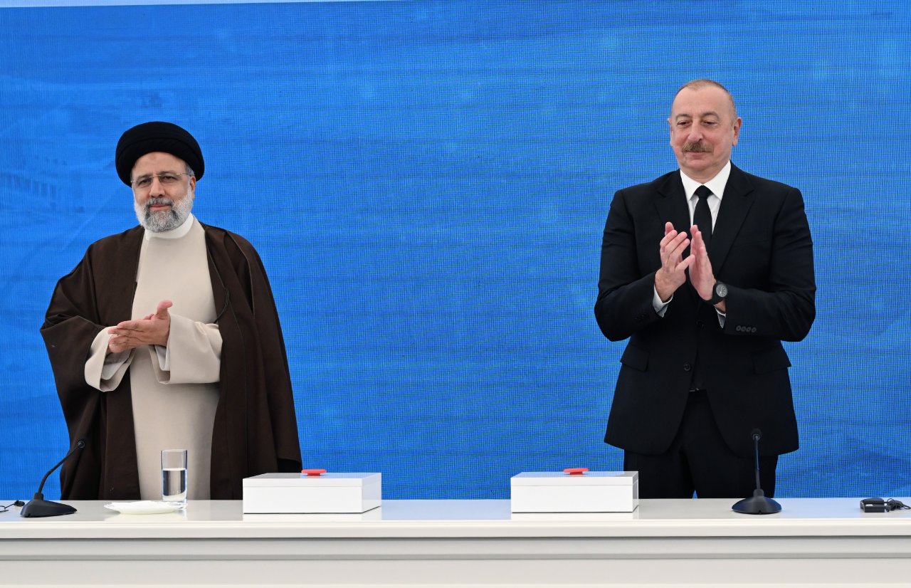 Azərbaycan və İran prezidentləri dövlət sərhədində açılış mərasimində iştirak ediblər - FOTO-VİDEO - foto 3