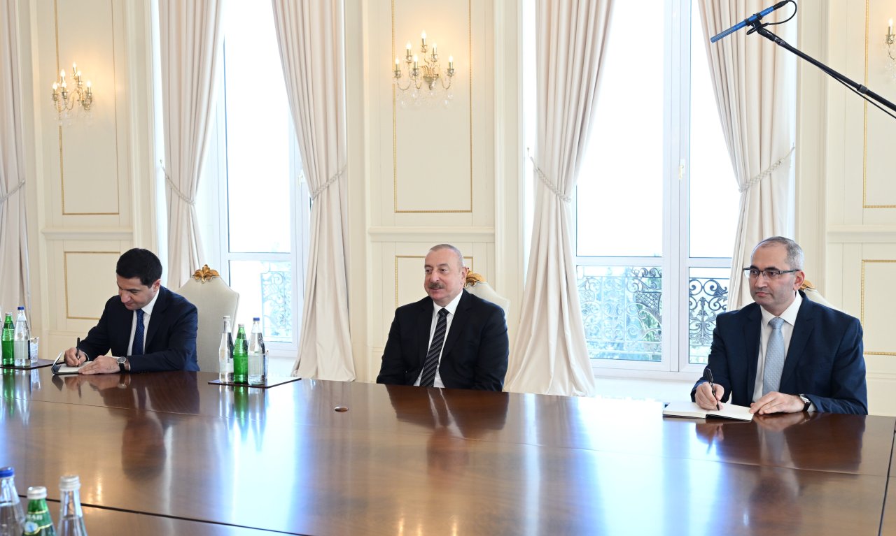 Prezident Latviya Seyminin sədrinin başçılıq etdiyi nümayəndə heyətini qəbul etdi – FOTO/VİDEO - foto 1