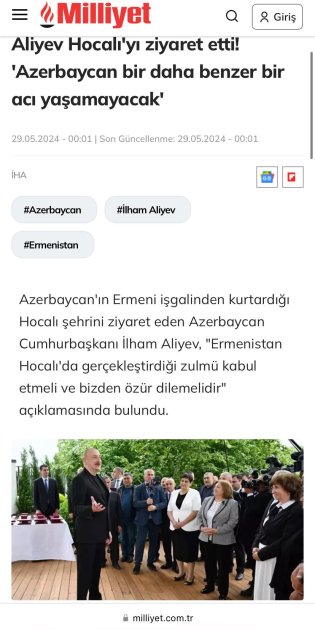 Türkiyə mətbuatı İlham Əliyevin Xocalıya səfərindən yazdı – FOTO   - foto 7