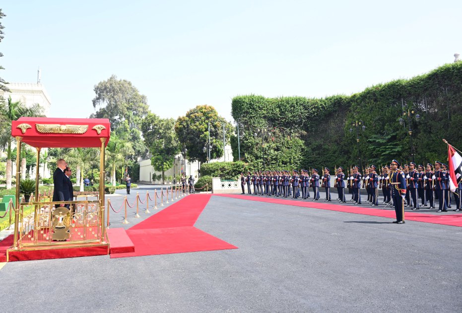 İlham Əliyevin Qahirədə rəsmi qarşılanma mərasimi - FOTO/VİDEO  - foto 5