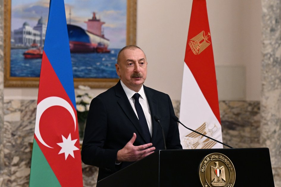 Azərbaycan və Misir prezidentlərinin mətbuata bəyanatları - FOTO/VİDEO  - foto 3