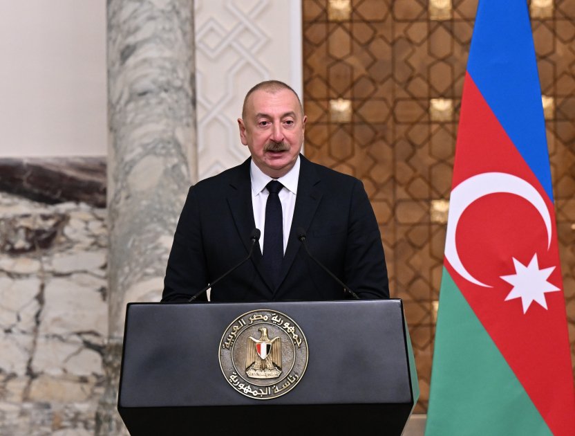 Azərbaycan və Misir prezidentlərinin mətbuata bəyanatları - FOTO/VİDEO  - foto 2