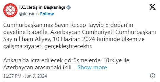 İlham Əliyev bu gün Türkiyəyə gedəcək - foto 1