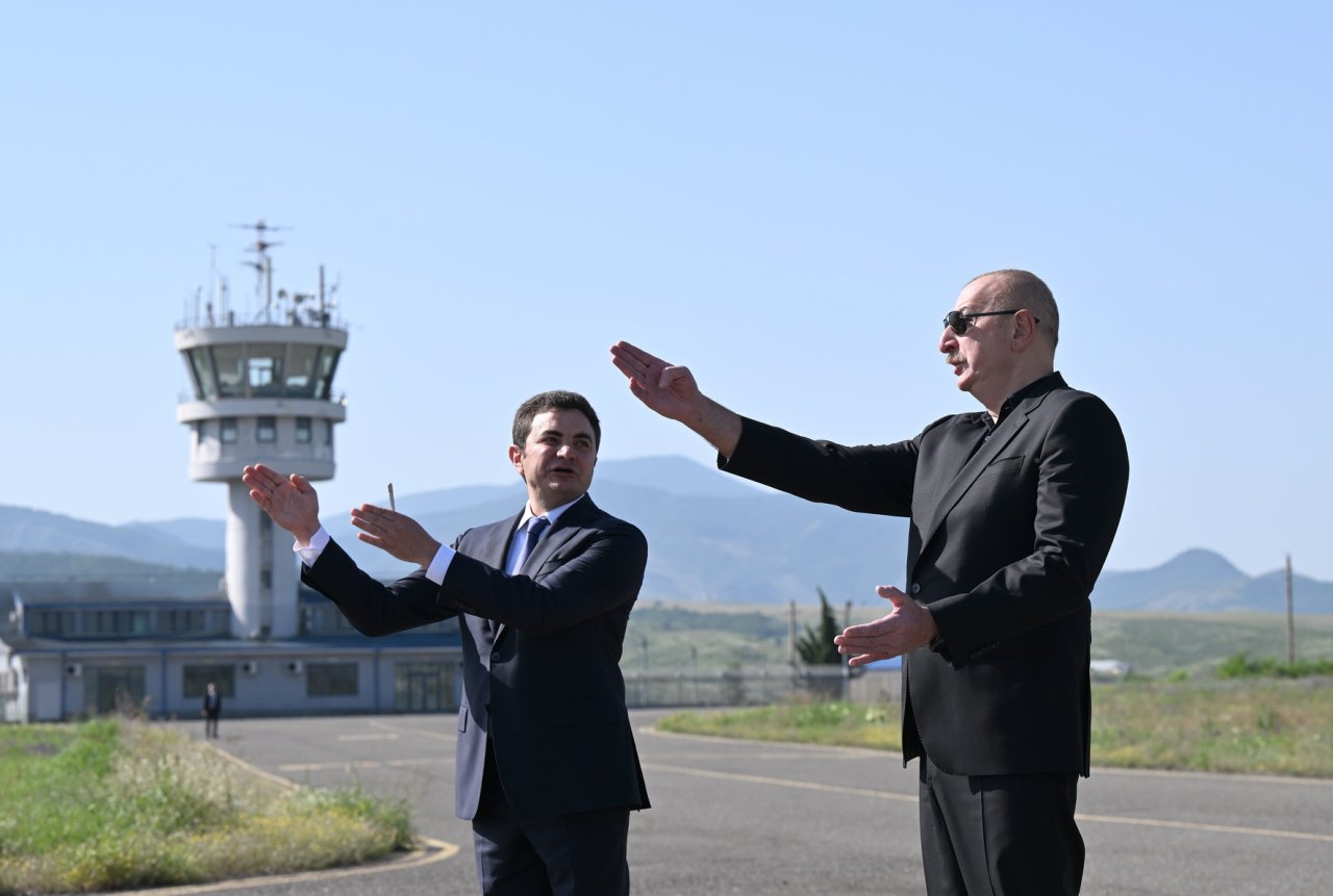 İlham Əliyev Xocalı hava limanında - FOTO - foto 5