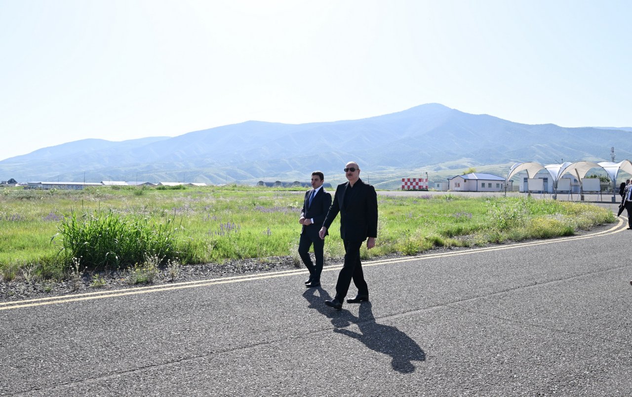 İlham Əliyev Xocalı hava limanında - FOTO - foto 3