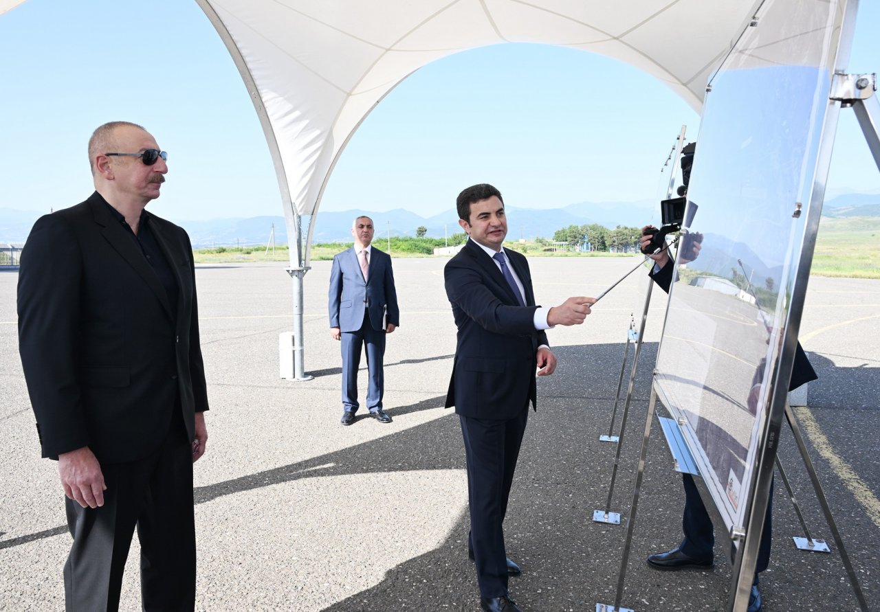 İlham Əliyev Xocalı hava limanında - FOTO - foto 1