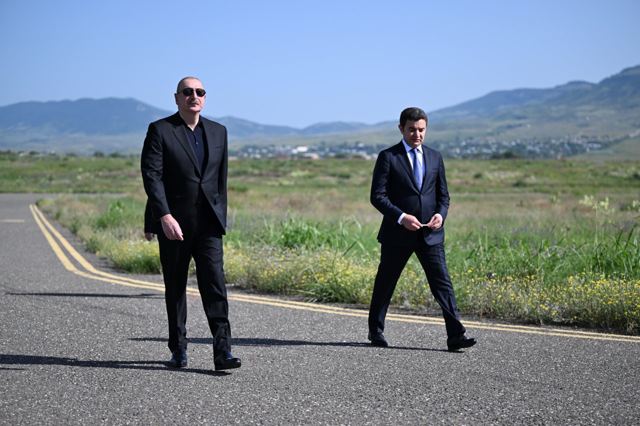 İlham Əliyev Xocalı hava limanında - FOTO - foto 6