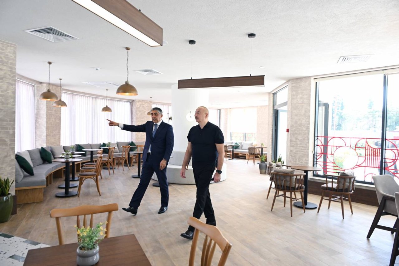 Prezident Xankəndidə “Palace” hotelinin açılışında - FOTO/VİDEO - foto 3