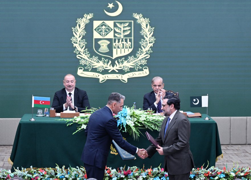 Azərbaycan ilə Pakistan arasında imzalanmış sənədlərin mübadiləsi mərasimi olub - FOTO/VİDEO - foto 10