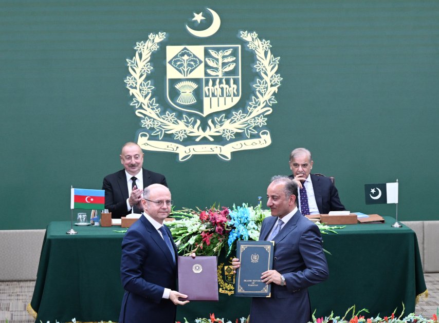 Azərbaycan ilə Pakistan arasında imzalanmış sənədlərin mübadiləsi mərasimi olub - FOTO/VİDEO - foto 1