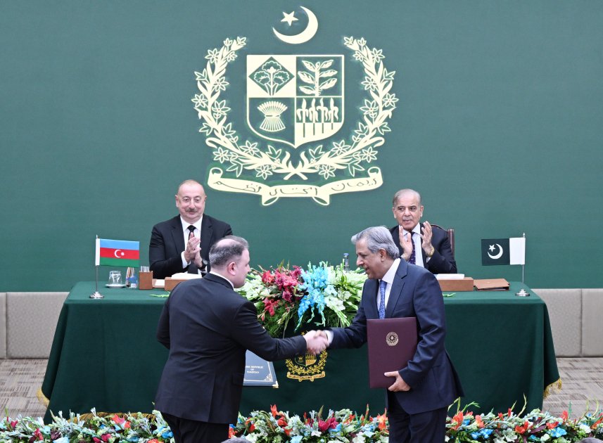 Azərbaycan ilə Pakistan arasında imzalanmış sənədlərin mübadiləsi mərasimi olub - FOTO/VİDEO - foto 5