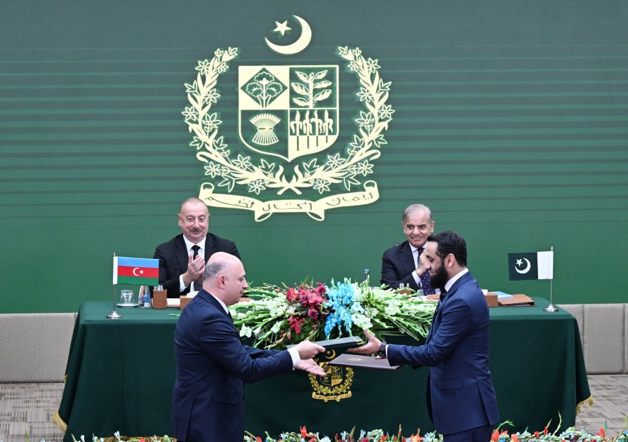 Azərbaycan ilə Pakistan arasında imzalanmış sənədlərin mübadiləsi mərasimi olub - FOTO/VİDEO - foto 3