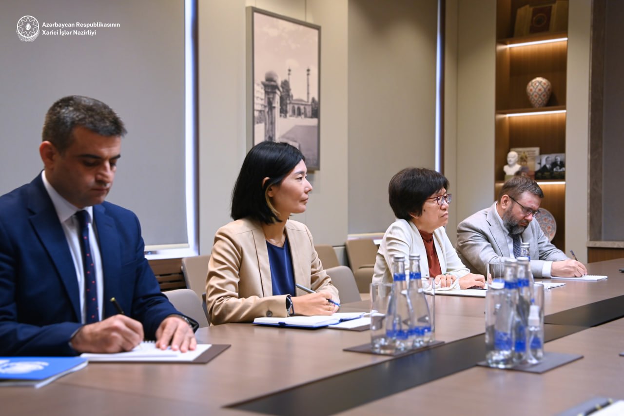 Ceyhun Bayramov BMT rəsmisini COP29-a hazırlıqla bağlı məlumatlandırdı - FOTO - foto 1