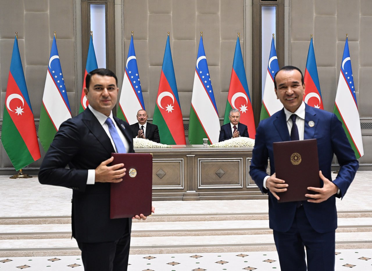 Azərbaycan-Özbəkistan sənədləri İMZALANDI - FOTO/VİDEO - foto 4