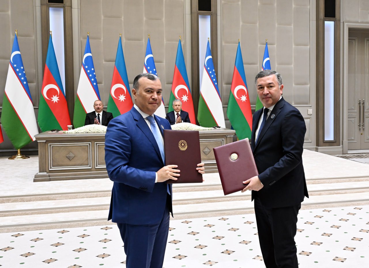 Azərbaycan-Özbəkistan sənədləri İMZALANDI - FOTO/VİDEO - foto 10