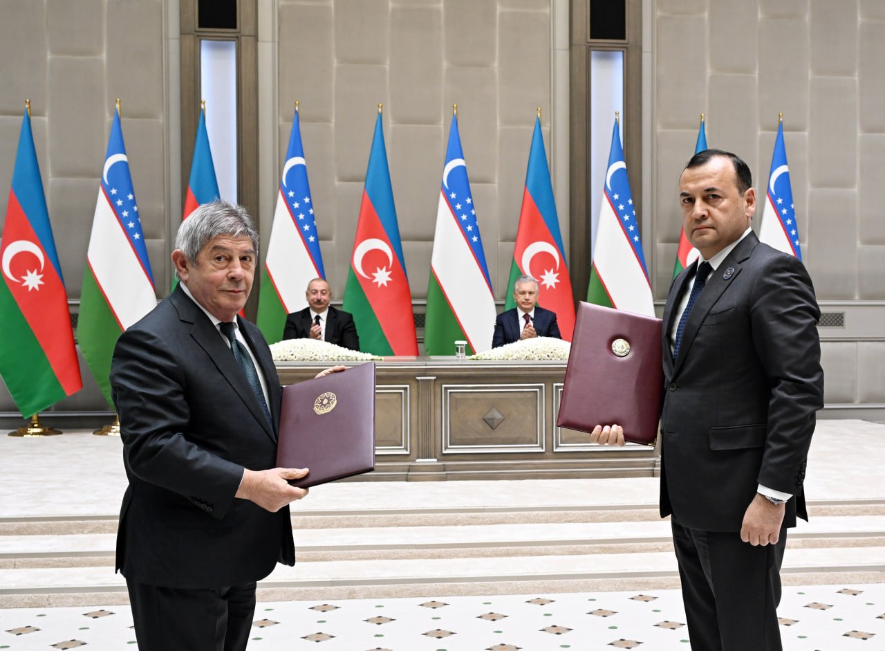 Azərbaycan-Özbəkistan sənədləri İMZALANDI - FOTO/VİDEO - foto 9