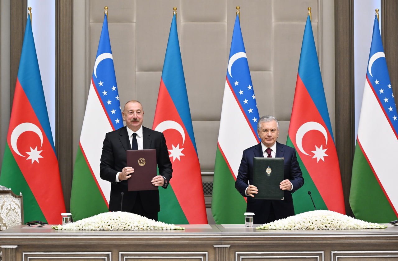 Azərbaycan-Özbəkistan sənədləri İMZALANDI - FOTO/VİDEO - foto 2