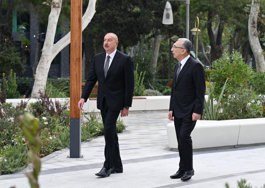 Prezident “Xəqani” bağında yaradılan şəraitlə TANIŞ OLDU - FOTO - foto 1