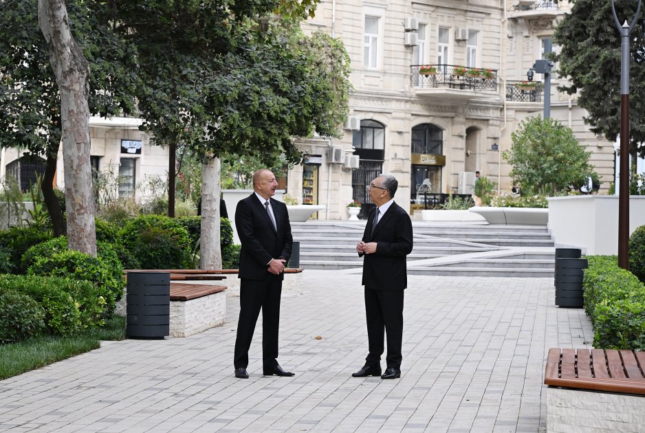 Prezident “Xəqani” bağında yaradılan şəraitlə TANIŞ OLDU - FOTO - foto 3