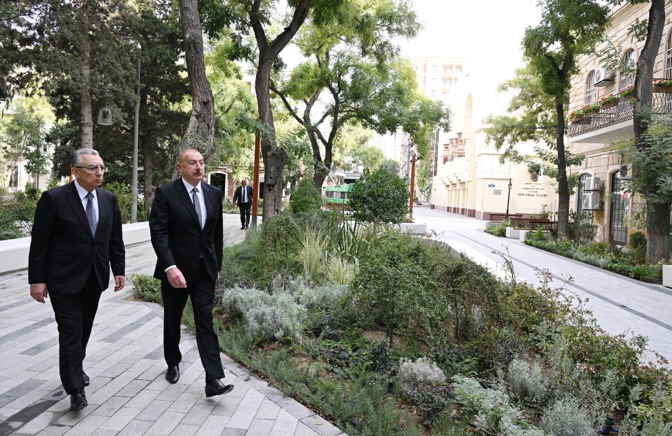 Prezident “Xəqani” bağında yaradılan şəraitlə TANIŞ OLDU - FOTO - foto 4