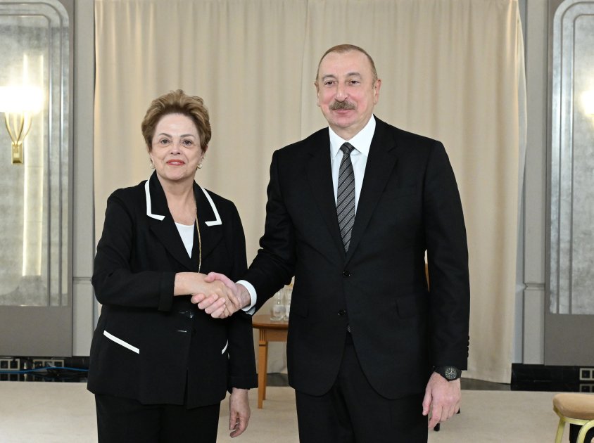 İlham Əliyev Kazanda Yeni İnkişaf Bankının prezidenti ilə görüşdü – FOTO/VİDEO - foto 1