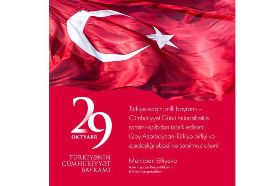 Mehriban Əliyeva Türkiyə xalqını təbrik edib - FOTO - foto 1