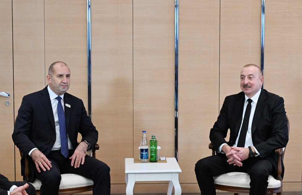 İlham Əliyev Rumen Radevlə ölkələrimiz arasında əməkdaşlığı müzakirə etdi – FOTO - foto 2