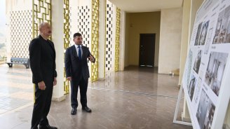 İlham Əliyev Hadrut qəsəbəsində məscidin açılışında - FOTO