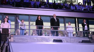 İlham Əliyev və Mehriban Əliyeva Gəncədə III MDB Oyunlarının açılış mərasimində -FOTO/VİDEO