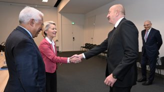 İlham Əliyev Antonio Koşta və Ursula Fon der Lyayen ilə görüşdü – FOTO