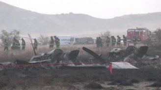 Təyyarənin qəzaya uğradığı ərazidə son vəziyyət – VİDEO