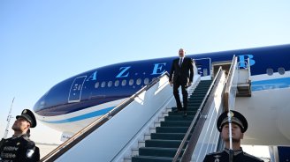 İlham Əliyev Özbəkistanda səfərdədir - FOTO/VİDEO