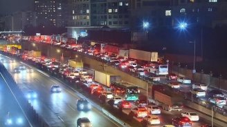 "20 Yanvar" dairəsindəki sıxlıq aradan qaldırıldı - YENİLƏNİB/FOTO