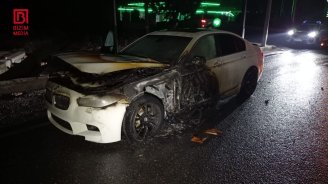 Göygöldə "BMW" alışıb yandı – FOTO/VİDEO