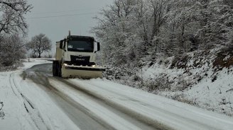 Ağdərədə yollar xüsusi texnikalarla təmizlənir - FOTO/VİDEO