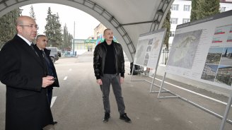 İlham Əliyev Ağdərənin Baş planı ilə tanış oldu - FOTO/VİDEO