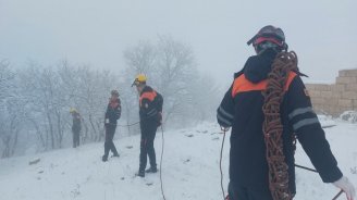 FHN qarlı havada axtarış-xilasetmə ilə bağlı təlim keçirdi