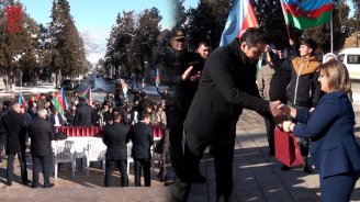 Xankəndidə TARİXİ GÜN &ndash; Onlar doğma yurdlarına qovuşdu &ndash; VİDEO