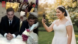 Yevlaxda qeyri-adi TOY &ndash; Gəlin məclisə niyə ONLAYN qoşuldu? &ndash; VİDEO