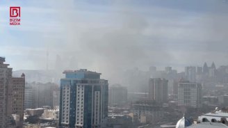 SON DƏQİQƏ! Bakının mərkəzində güclü yanğın &ndash; VİDEO