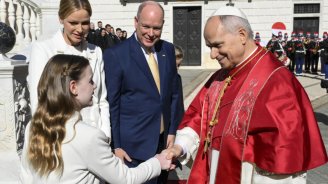 Roma Papası Monakoya getdi - Son 500 ildə ilk dəfə - FOTO