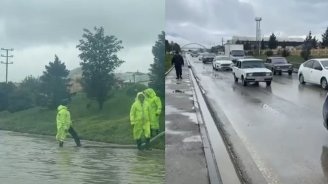 Sulutəpə - Hökməli yolu təmizləndi, hərəkət bərpa olundu - VİDEO
