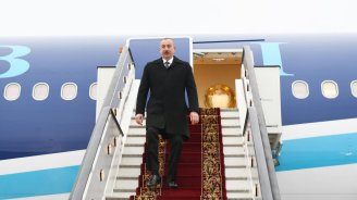 İlham Əliyev Gürcüstanda səfərdədir - VİDEO