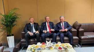 İlham Əliyev, Ərdoğan, Mirziyoyev və Pezeşkian bir araya gəldi - FOTO