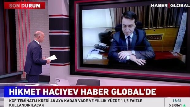 Hikmət Hacıyev Türkiyənin Haber Qlobal kanalına müsahibə verib