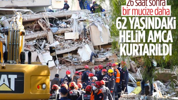 26 saat sonra daha bir nəfər sağ çıxarıldı - İZMİRDƏ