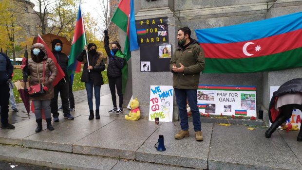 Monrealda erməni terroruna etiraz edildi