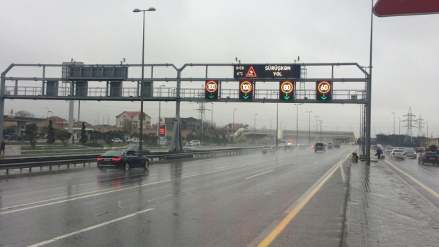 İki magistralda sürət həddi endirildi