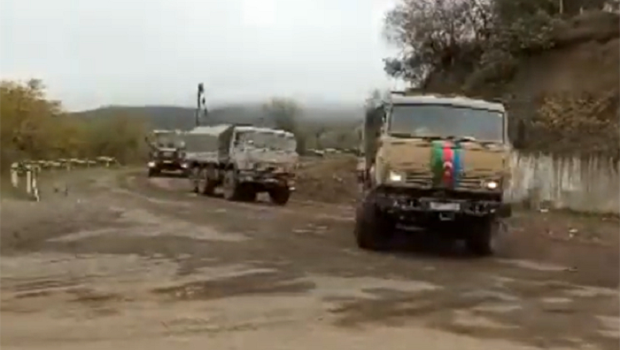 Azərbaycan Ordusu Qarabağ ərazisindən keçdi - FOTO