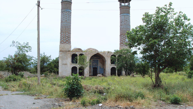 Ağdam məscidinin yeni görüntüləri - VİDEO